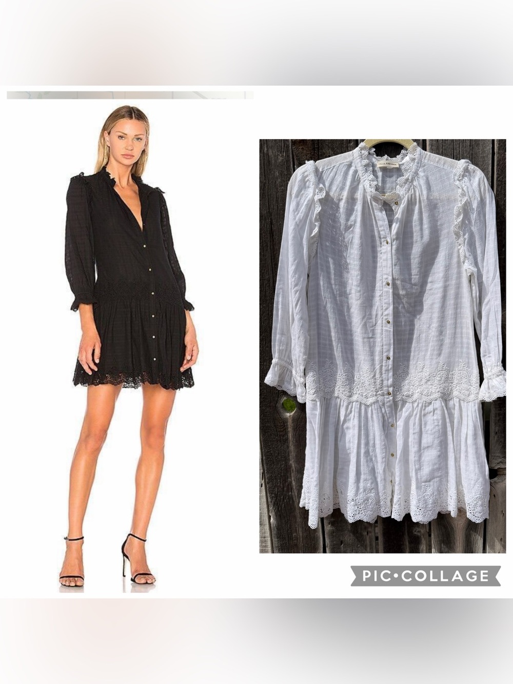 Ulla Johnson Lace Nessa Bohemian Mini Cotton Dress in White Size 4